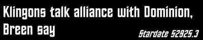 Klingons talk alliance with Dominion, Breen say